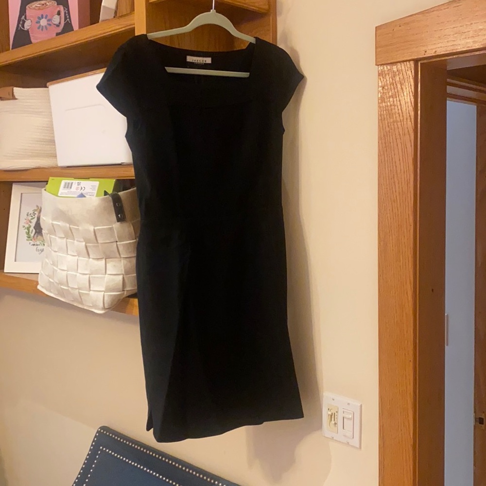 Jaeger London women’s black shift dress sz 8